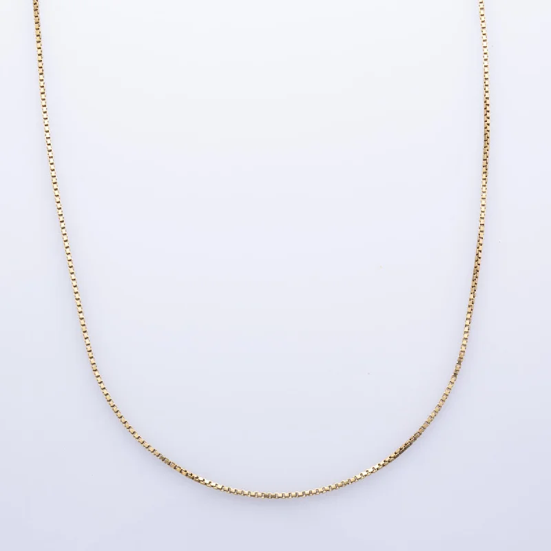 18k Yellow Gold Italian Box Chain | 20" |