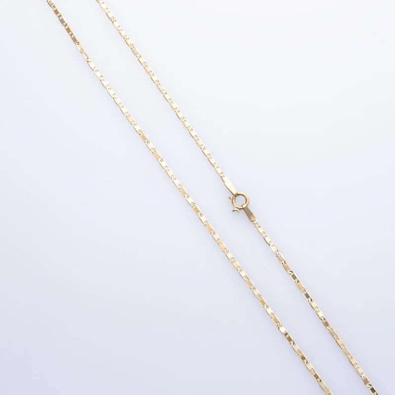 18k Yellow Gold Anchor Chain | 17" |