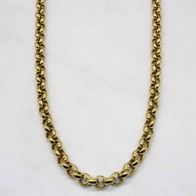 Exclusive Jewelry Sale – Sparkle For Less 18k Yellow Gold Circle Link Chain | 17" |
