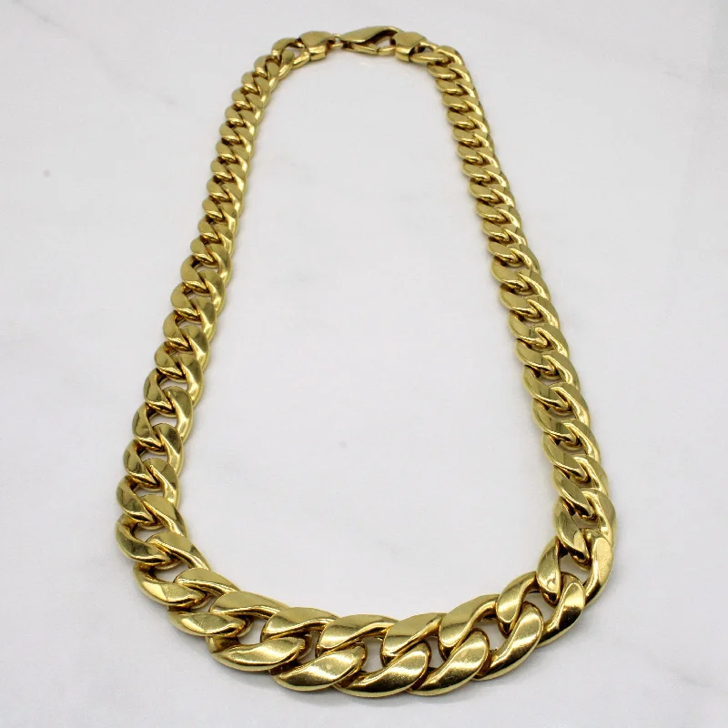 Premium Jewelry Now Available At Special Discounts 18k Yellow Gold Cuban Link Chain | 17" | Premium Jewelry Now Available At Special Discounts 18k Yellow Gold Cuban Link Chain | 17" |