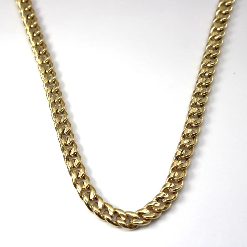 Unbeatable Offers On Luxury And Everyday Jewelry 18k Yellow Gold Cuban Link Chain | 17"|