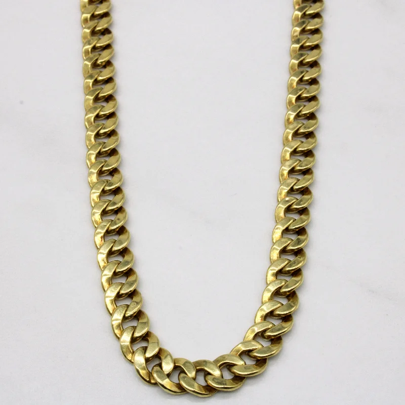 Exclusive Jewelry Offers – Shine For Less 18k Yellow Gold Curb Link Chain | 21" |