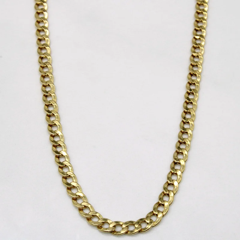 Luxury Jewelry At Unbeatable Discounts 18k Yellow Gold Curb Link Chain | 21" |