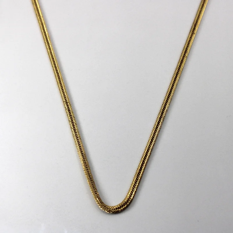 Jewelry Clearance Event – Last Chance For Stunning Deals 18k Yellow Gold Herringbone Chain | 22"|