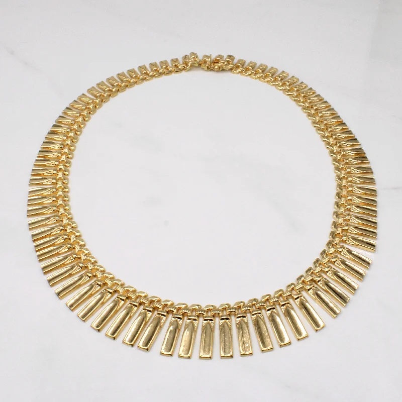 Grab Your Favorite Jewelry At The Lowest Prices Vintage Italian 18k Yellow Gold Fringe Necklace | 16" | Grab Your Favorite Jewelry At The Lowest Prices Vintage Italian 18k Yellow Gold Fringe Necklace | 16" |