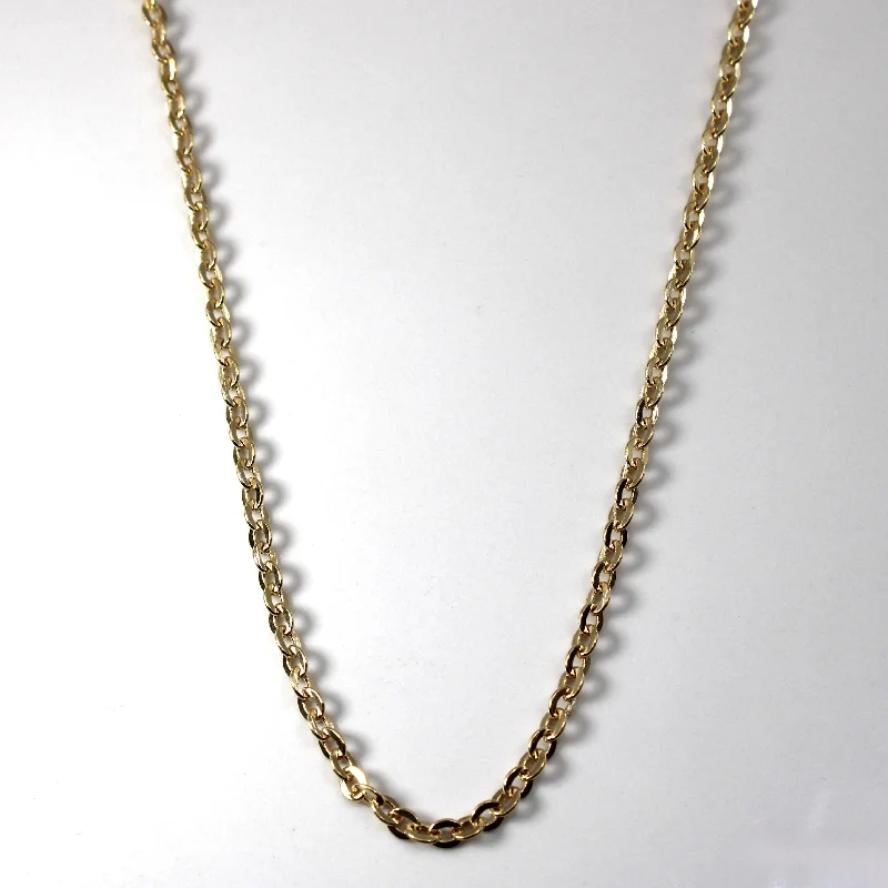 Premium Jewelry At Promotional Prices – Shine Today 18k Yellow Gold Rolo Link Chain | 18"|