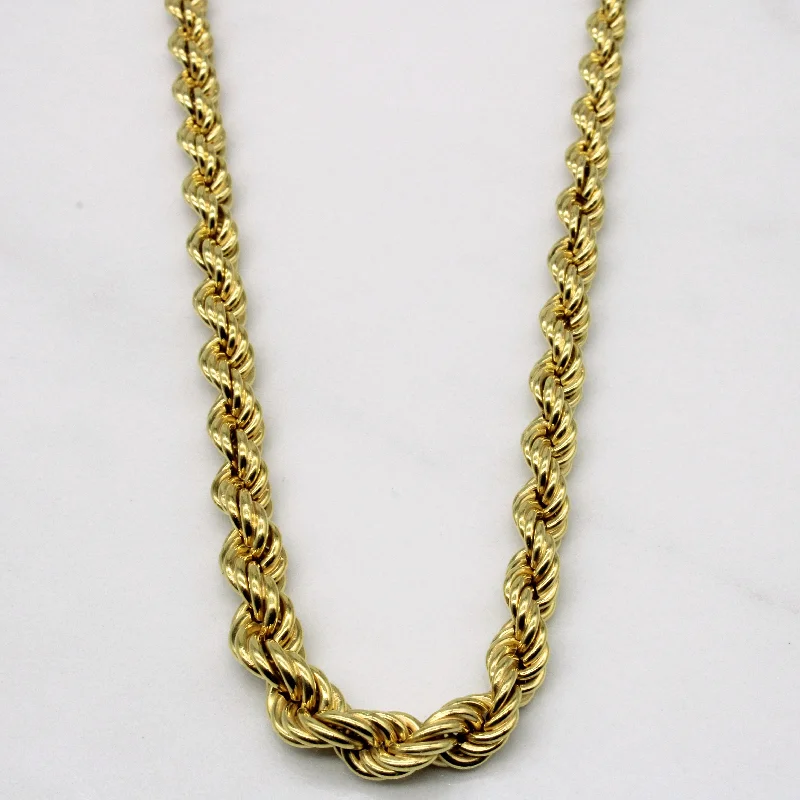 Elegant Jewelry, Exclusive Prices – Shop Now Vintage Italian 18k Yellow Gold Rope Chain | 19" | Elegant Jewelry, Exclusive Prices – Shop Now Vintage Italian 18k Yellow Gold Rope Chain | 19" |