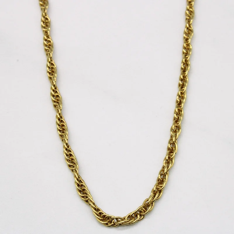Trending Jewelry Styles Now At Limited-Time Discounts 18k Yellow Gold Rope Link Chain | 24" | Trending Jewelry Styles Now At Limited-Time Discounts 18k Yellow Gold Rope Link Chain | 24" |