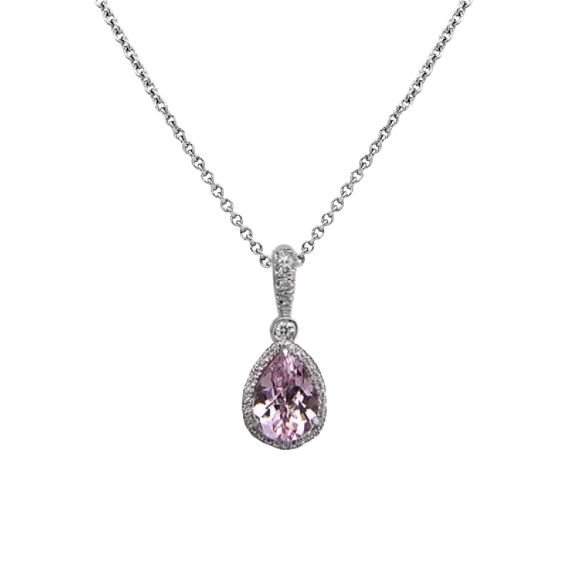 Exclusive Online Jewelry Sale – Don't Wait Reversible Morganite Pendant with Pink Sapphire and Diamond Accents