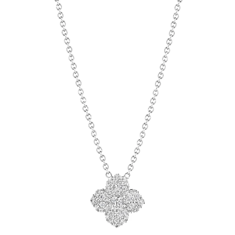 Jewelry Deals That Outshine The Rest Petite Penny Diamond Flower Necklace