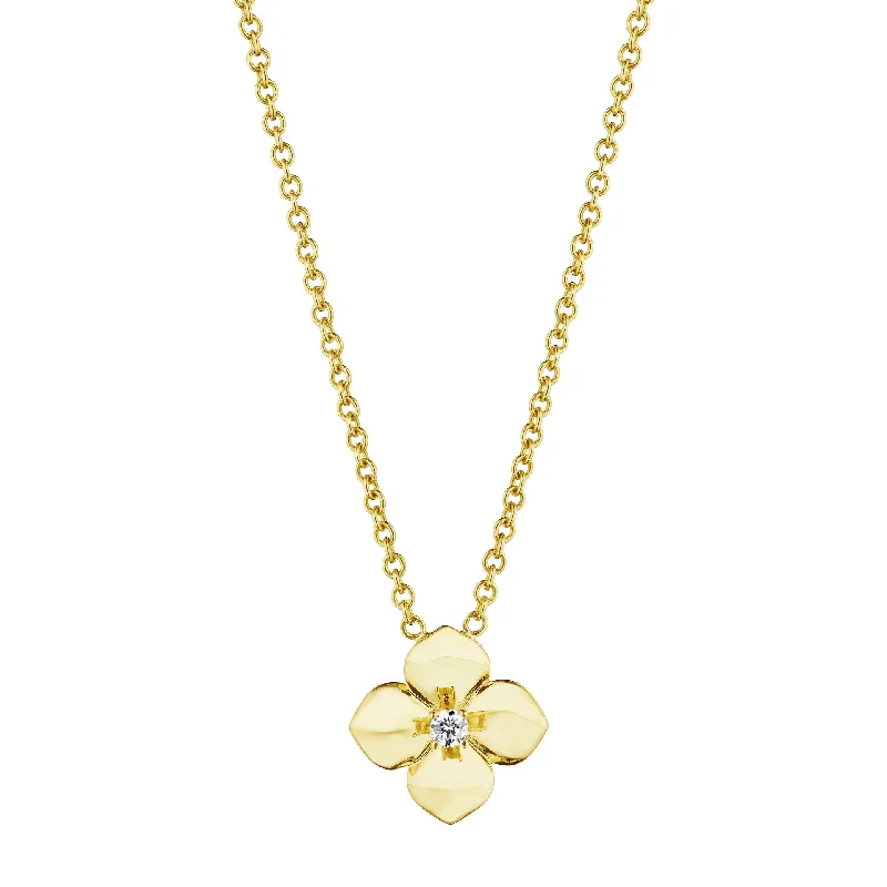 Shop Signature Jewelry Styles At Exclusive Prices Petite Penny High Polish Flower Necklace