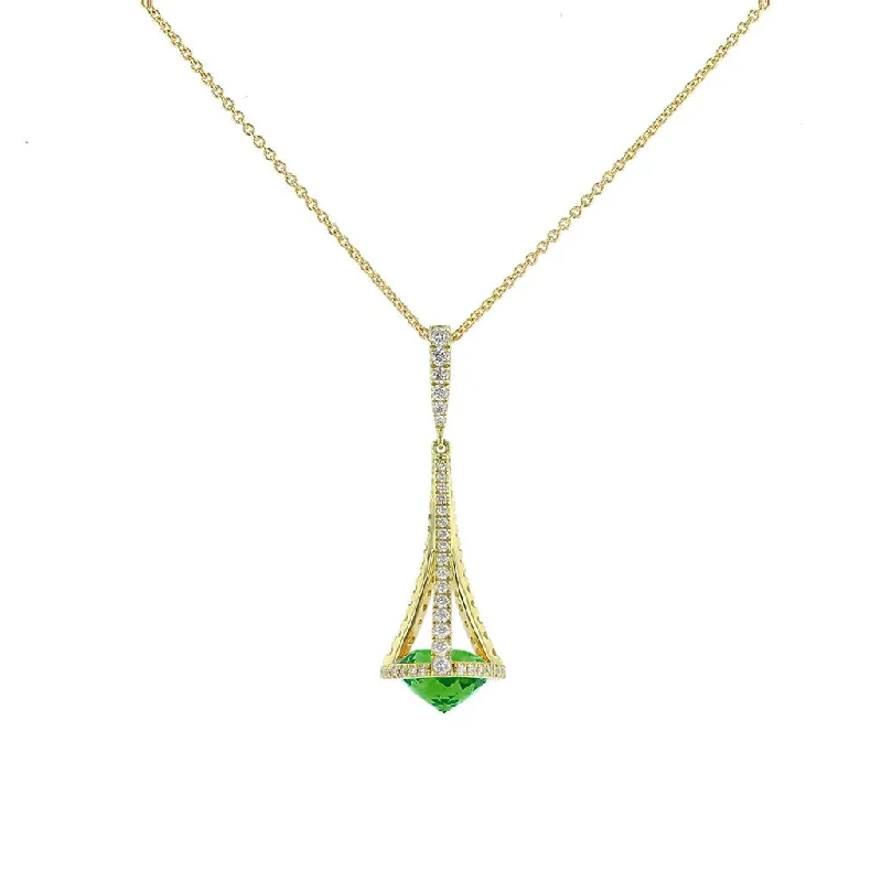 Timeless Elegance, Temporary Discounts – Act Fast Peridot & Diamond Chandelier Pendant