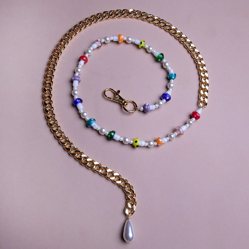 Stunning Statement Jewelry, Unbeatable Discounts 50/50 Mushroom Belly Chain