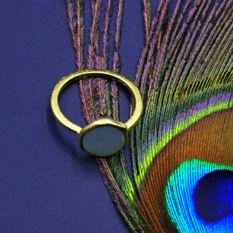 Shop Stylish Jewelry Now And Save Big 925 sterling silver aqua quartz gold polished ring band girls daily use sr193