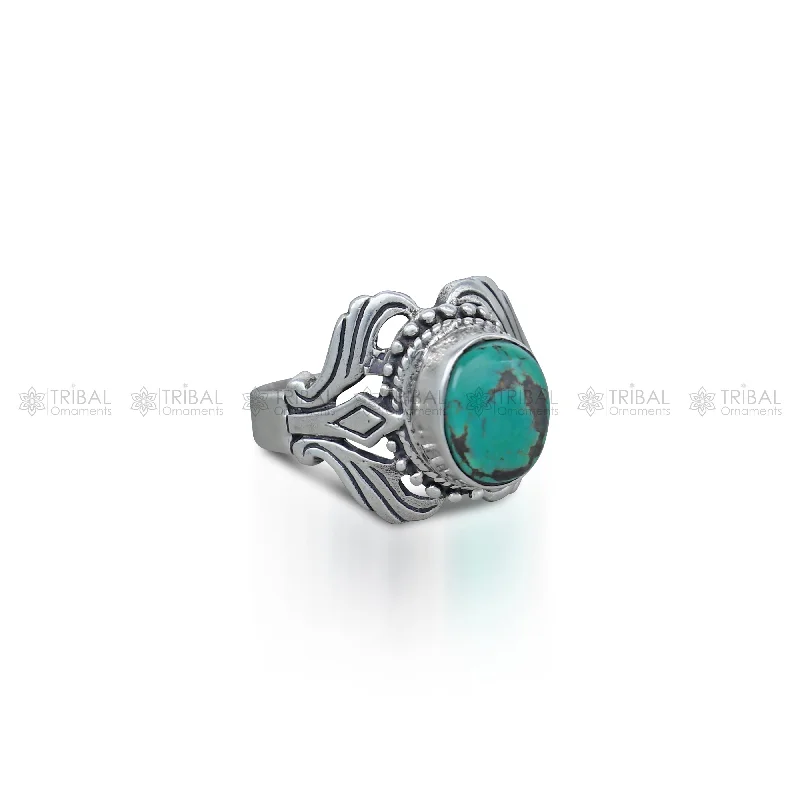 Exclusive Online Discounts On Stylish Jewelry 925 sterling silver turquoise stone ring Jewelry sr720
