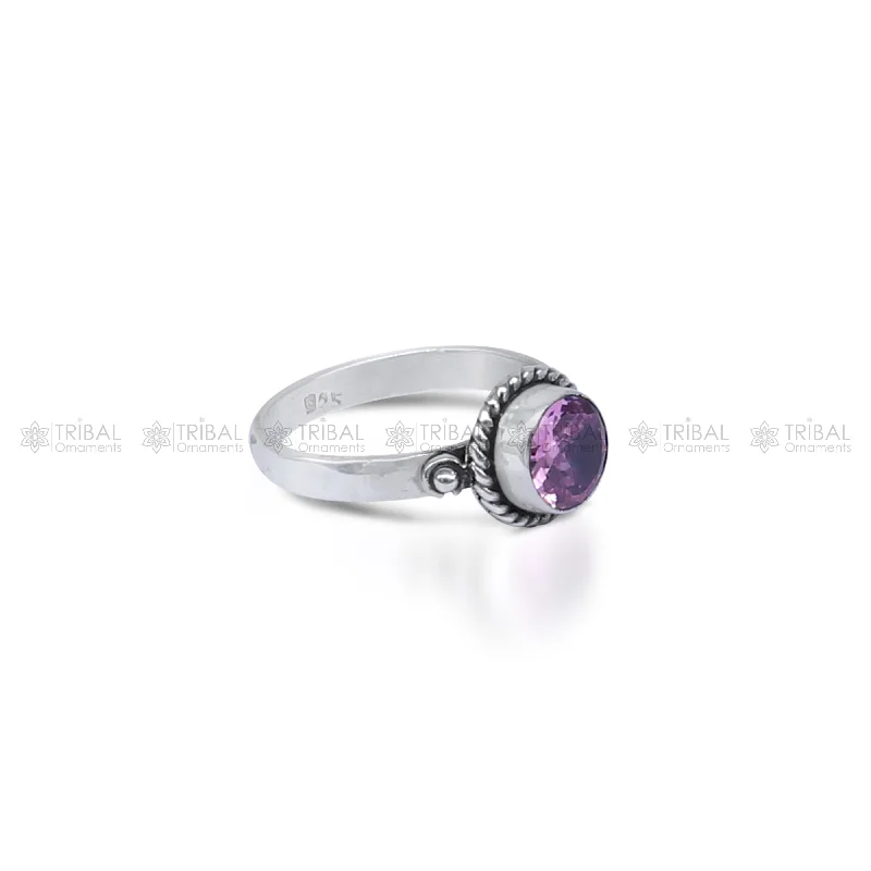 Holiday Jewelry Sale – Perfect Gifts At The Best Prices 925 sterling silver pink colour stone ring Jewelry sr734