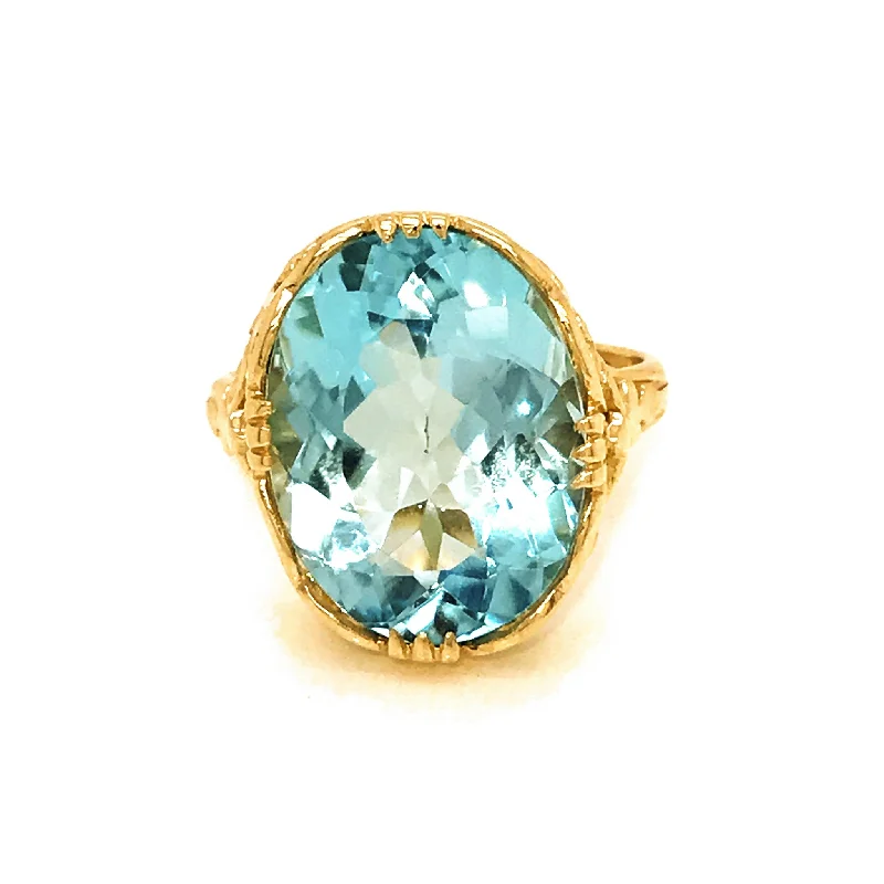 Premium Jewelry, Premium Discounts – Act Fast Art Nouveau Topaz Ring