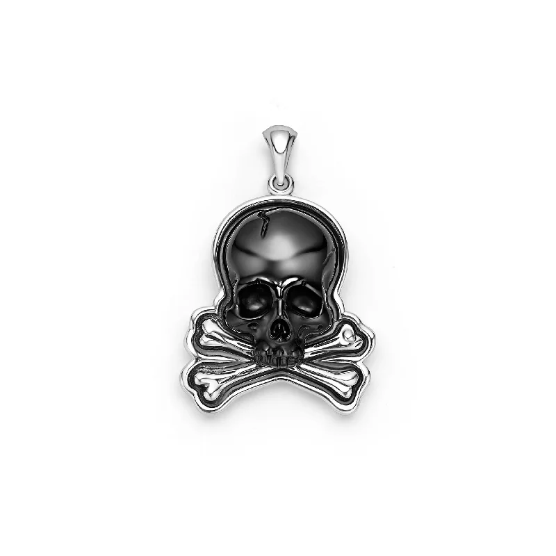 Jewelry Clearance Sale – Final Reductions Anthem Black Agate Skull Amulet