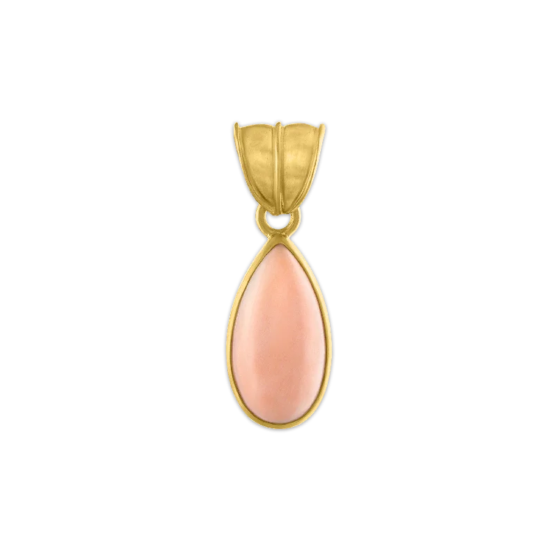 Dainty And Elegant Jewelry Now At Reduced Prices Antique Angel Skin Coral Tear Pendant Dainty And Elegant Jewelry Now At Reduced Prices Antique Angel Skin Coral Tear Pendant
