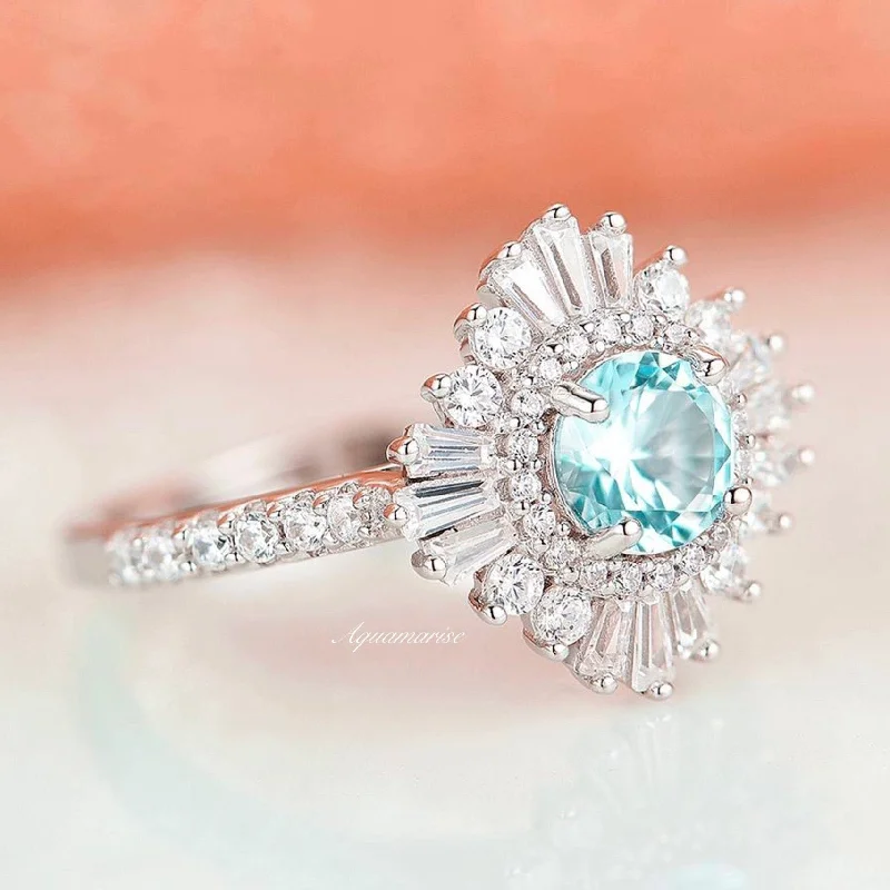 Exclusive Jewelry Sale – Limited-Time Discounts Joelle Aquamarine Ring- Sterling Silver