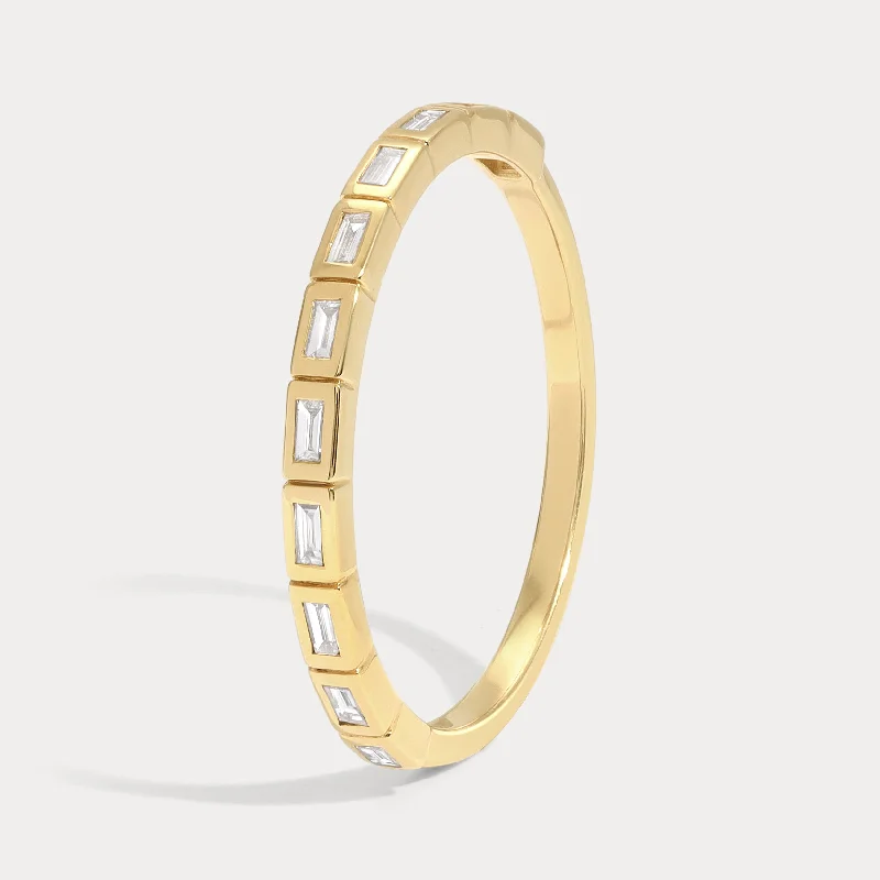 Stunning Statement Jewelry, Unbeatable Discounts Baguette Bezel East-West Diamond Band Stunning Statement Jewelry, Unbeatable Discounts Baguette Bezel East-West Diamond Band