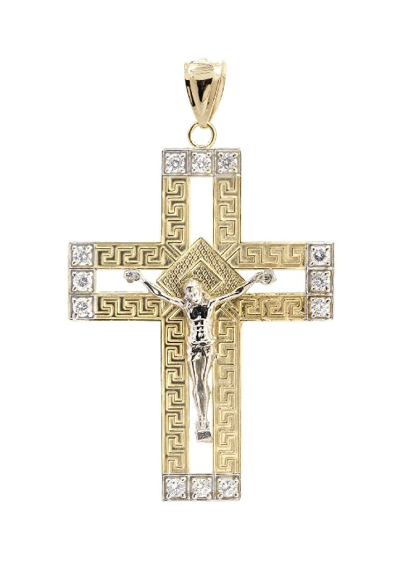 Exclusive Gemstone Jewelry At Special Prices 10K Gold Cross / Crucifix Pendant | 9.2 Grams