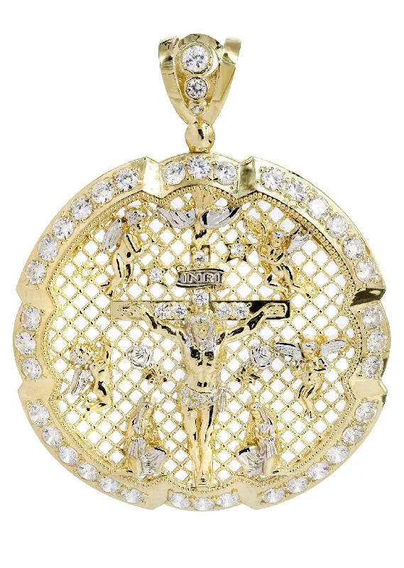 Timeless Elegance, Temporary Discounts – Act Fast 10K Gold Jesus Pendant  |  39.1 Grams