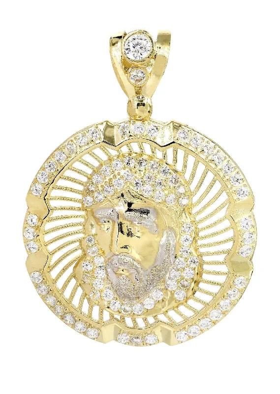 Once-A-Year Jewelry Deals – Shop Before They’Re Gone 10K Gold Jesus Piece Pendant  |  6.9 Grams