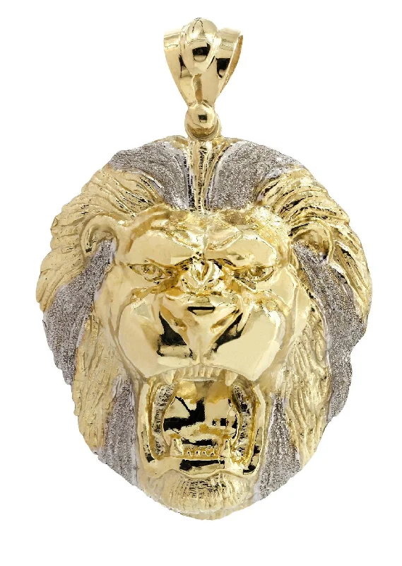 Limited-Stock Jewelry Sale – Shop Before It's Gone Lion 10K Gold Pendant | 28.3 Grams