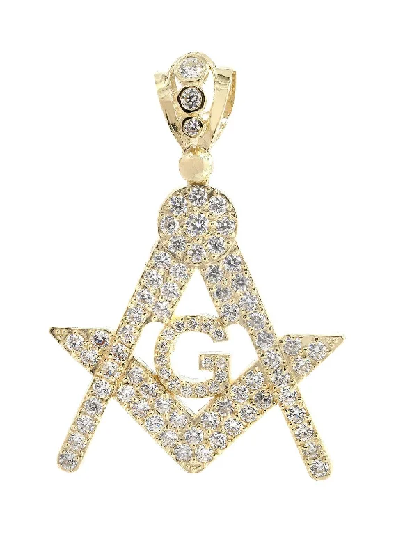 Premium Diamond Jewelry At Once-In-A-Lifetime Discounts Mason  10K Gold Pendant | 11.4 Grams