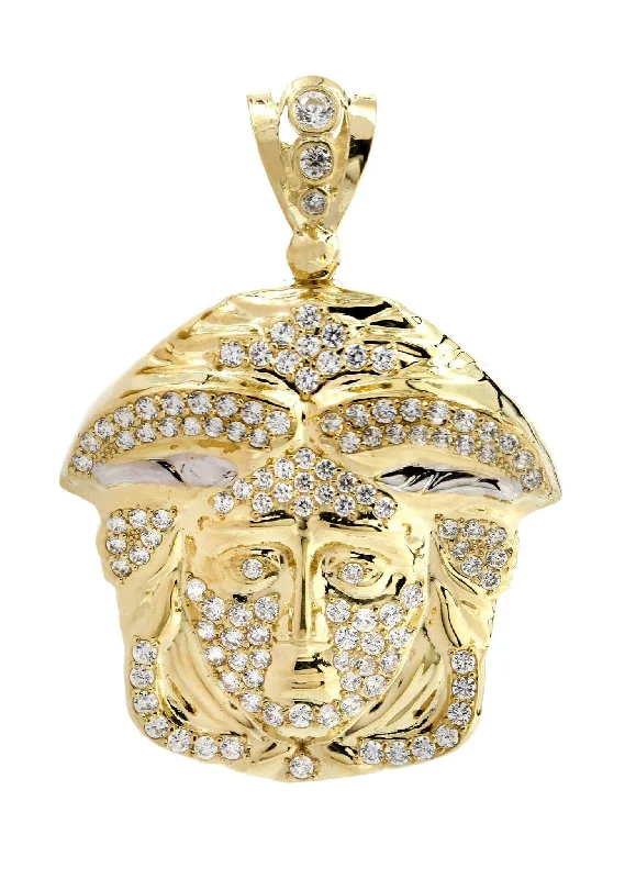 Everyday Jewelry Essentials Now On Sale Medusa  10K Gold Pendant | 15.7 Grams