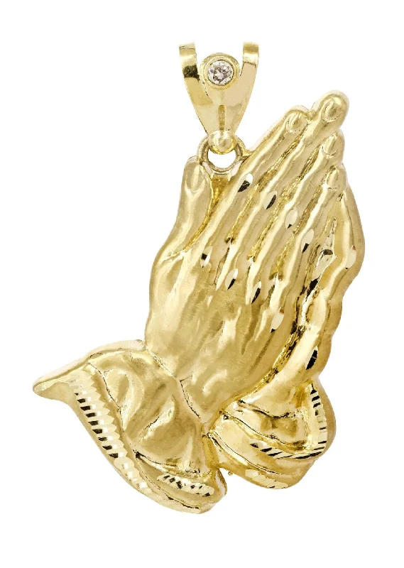 Jewelry Flash Sale – Stylish Designs At Unbeatable Rates Praying Hands 10K Gold Pendant | 27.7 Grams Jewelry Flash Sale – Stylish Designs At Unbeatable Rates Praying Hands 10K Gold Pendant | 27.7 Grams