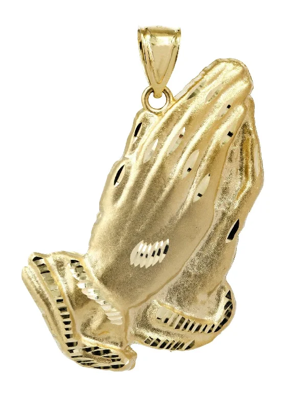 Discover Unique Jewelry With Special Limited-Time Offers 10K Gold Praying Hands Pendant | 7.2 Grams Discover Unique Jewelry With Special Limited-Time Offers 10K Gold Praying Hands Pendant | 7.2 Grams