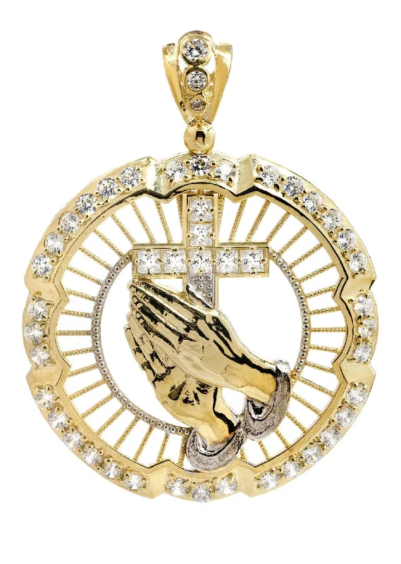 Fashion-Forward Jewelry At Exclusive Discounts Praying Hands 10K Gold Pendant | 16.9 Grams Fashion-Forward Jewelry At Exclusive Discounts Praying Hands 10K Gold Pendant | 16.9 Grams
