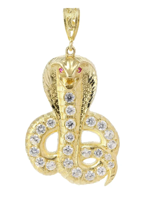 Shine Bright With Our Special Jewelry Promotions Snake 10K Gold Pendant | 16.2 Grams Shine Bright With Our Special Jewelry Promotions Snake 10K Gold Pendant | 16.2 Grams