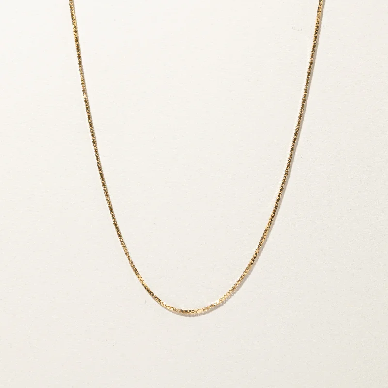 Get Ready To Sparkle – Special Jewelry Discounts Box Link Chain | 22"|