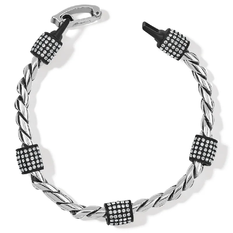 Breathtaking Jewelry, Breathtaking Prices Brighton Meridian Bracelet- Black/Silver Breathtaking Jewelry, Breathtaking Prices Brighton Meridian Bracelet- Black/Silver