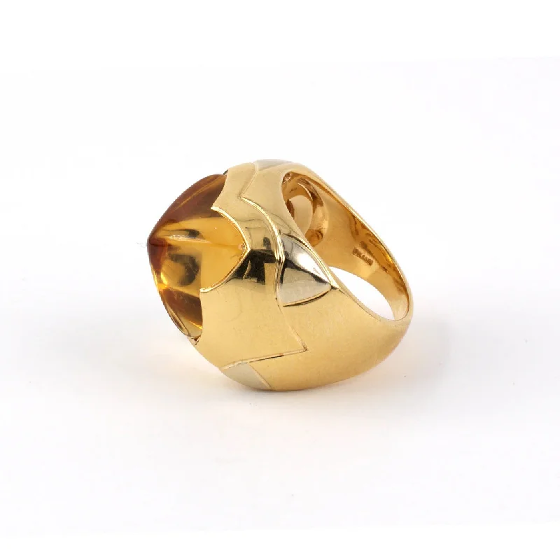 Get Your Favorite Jewelry At The Best Price Bulgari Piramide Citrine Puzzle Ring