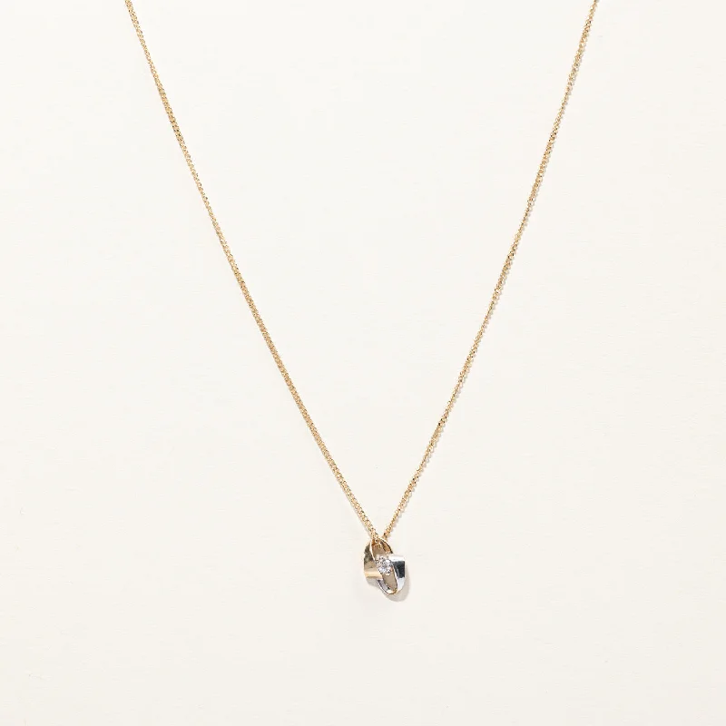 Bypass Diamond Pendant Necklace | 0.04ct | 20"|