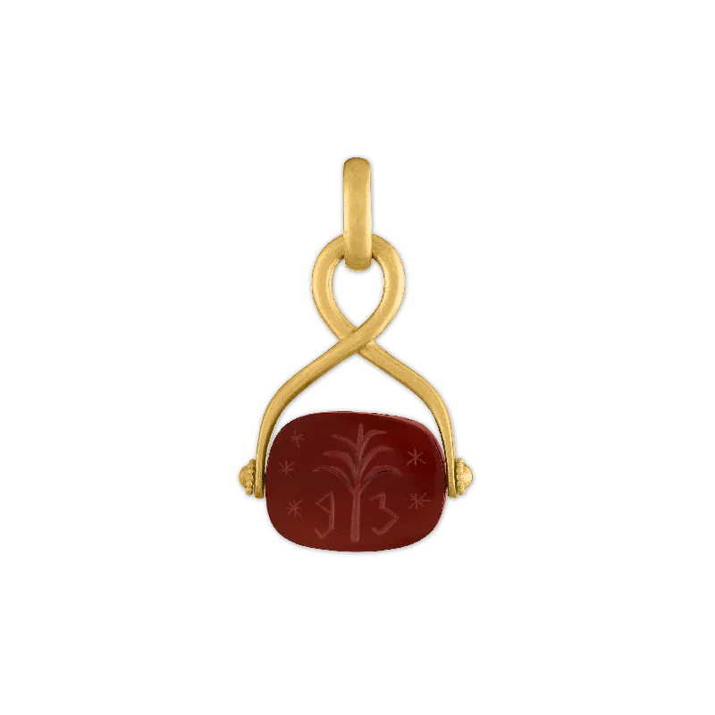 Must-Have Jewelry At Irresistible Discounts Carnelian Intaglio Unda Spinning Pendant Must-Have Jewelry At Irresistible Discounts Carnelian Intaglio Unda Spinning Pendant