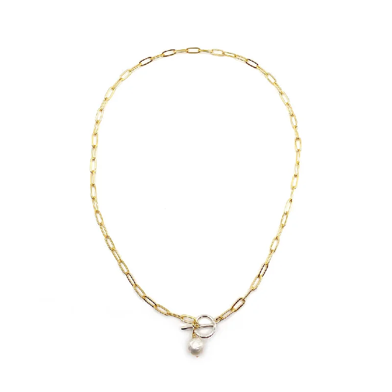 Elegant Jewelry At Unbeatable Prices – Shop Today Celebrate Pearl Paperclip Toggle Necklace