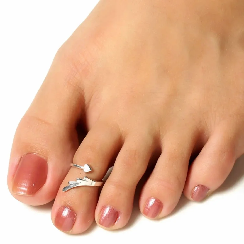Big Savings On Your Favorite Jewelry Pieces Wings Silver Toe Ring (Pair)