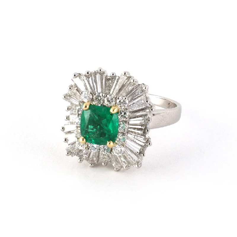 Jewelry Clearance Sale – Final Reductions Colombian Emerald & Diamond Ballerina Ring Jewelry Clearance Sale – Final Reductions Colombian Emerald & Diamond Ballerina Ring
