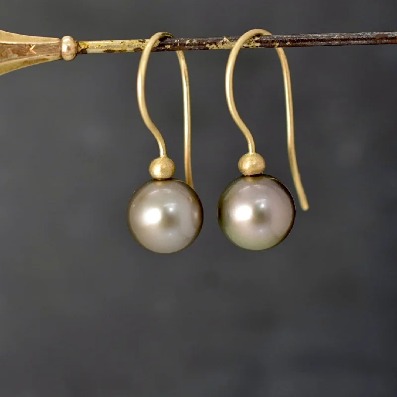 Elegant Designs, Unbeatable Discounts – Shop Jewelry Now Chocolate + Gold Tahitian Pearl Earrings