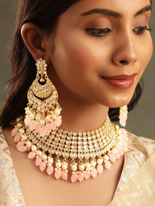 Affordable Elegance – Special Jewelry Sale Now Live Rubans Royal Radiance 22k Gold Plated Kundan and Pearl Beaded Jewelry Set Affordable Elegance – Special Jewelry Sale Now Live Rubans Royal Radiance 22k Gold Plated Kundan and Pearl Beaded Jewelry Set