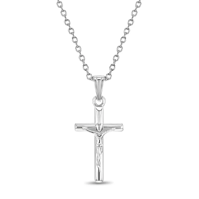 Shine Without Limits – Jewelry Sale Happening Now Crucifix Cross Kids / Boy's / Boys Pendant/Necklace - Sterling Silver