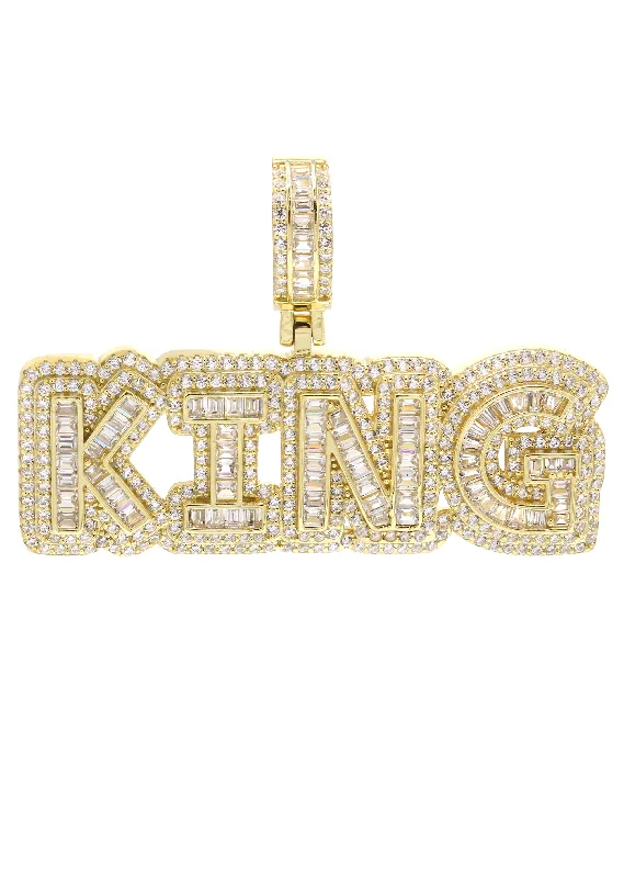 Handcrafted Jewelry Sale – Unique Designs At Low Prices Silver Pendant - Gold KING Pendant | Appx 14 Grams Handcrafted Jewelry Sale – Unique Designs At Low Prices Silver Pendant - Gold KING Pendant | Appx 14 Grams