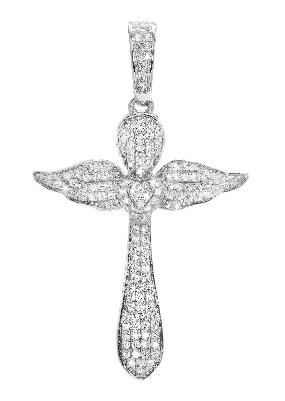 Seasonal Jewelry Deals – Elevate Your Style Silver Pendant - Silver Cross Pendant | Appx 4.5 Grams Seasonal Jewelry Deals – Elevate Your Style Silver Pendant - Silver Cross Pendant | Appx 4.5 Grams