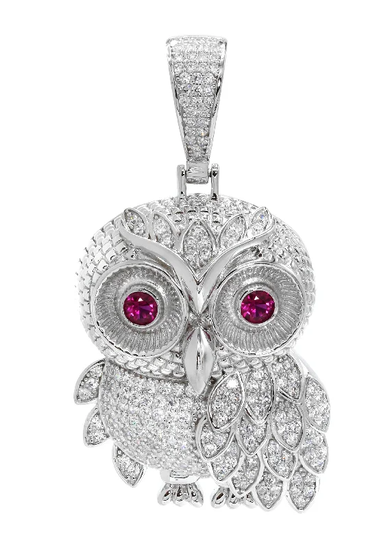 Discounted Jewelry For A Glamorous Look Silver Pendant - Silver Owl Pendant | Appx 6.7 Grams Discounted Jewelry For A Glamorous Look Silver Pendant - Silver Owl Pendant | Appx 6.7 Grams