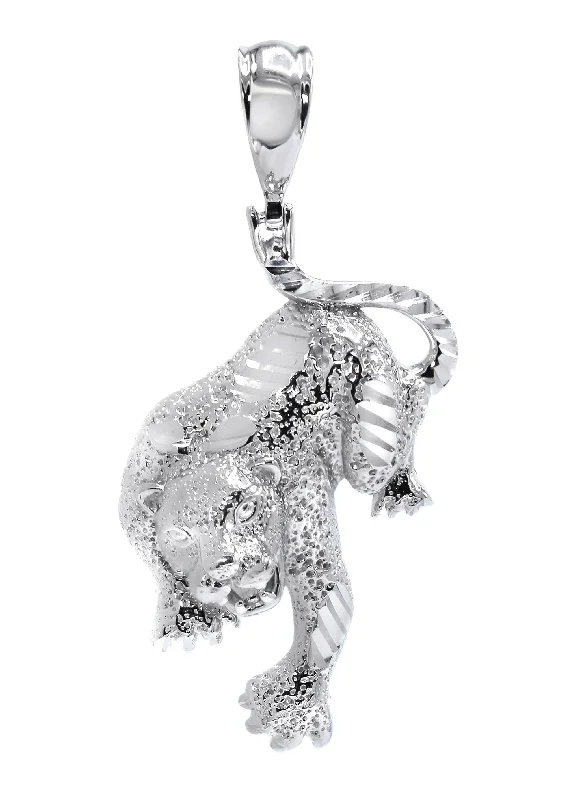 Limited-Stock Jewelry Sale – Once It's Gone, It's Gone Silver Pendant - Silver Cheetah Pendant | Appx 12.5 Grams Limited-Stock Jewelry Sale – Once It's Gone, It's Gone Silver Pendant - Silver Cheetah Pendant | Appx 12.5 Grams